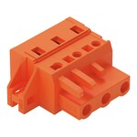 Gniazdo 1-przewodowe, CAGE CLAMP®, 2,5 mm2, raster 7,62 mm, 3-biegunowe kołnierz mocujący, 2,50 mm2, pomarańczowy