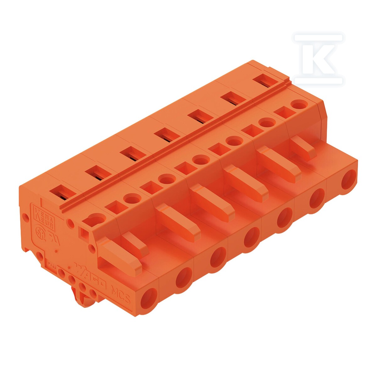 Gniazdo 1-przewodowe, CAGE CLAMP®, 2,5 - 231-707/008-000