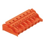 Gniazdo 1-przewodowe, CAGE CLAMP®, 2,5 mm2, raster 7,62 mm, 7-biegunowe boczne zaczepy ryglujące, 2,50 mm2, pomarańczowy