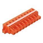 Gniazdo 1-przewodowe, CAGE CLAMP®, 2,5 mm2, raster 7,62 mm, 10-biegunowe kołnierz mocujący, 2,50 mm2, pomarańczowy