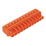 Gniazdo 1-przewodowe, CAGE CLAMP®, 2,5 mm2, raster 7,62 mm, 12-biegunowe stopki zatrzaskowe, 2,50 mm2, pomarańczowy