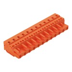 Gniazdo 1-przewodowe, CAGE CLAMP®, 2,5 mm2, raster 7,62 mm, 12-biegunowe 2,50 mm2, pomarańczowy