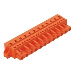 Gniazdo 1-przewodowe, CAGE CLAMP®, 2,5 mm2, raster 7,62 mm, 12-biegunowe kołnierz mocujący, 2,50 mm2, pomarańczowy
