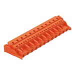 Gniazdo 1-przewodowe, CAGE CLAMP®, 2,5 mm2, raster 7,62 mm, 12-biegunowe boczne zaczepy ryglujące, 2,50 mm2, pomarańczowy