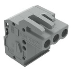 Gniazdo 1-przewodowe kątowe, CAGE CLAMP®, 2,5 mm2, raster 5 mm, 3-biegunowe 2,50 mm2, szary