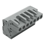 Gniazdo 1-przewodowe kątowe, CAGE CLAMP®, 2,5 mm2, raster 5 mm, 7-biegunowe 2,50 mm2, szary
