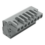 Gniazdo 1-przewodowe kątowe, CAGE CLAMP®, 2,5 mm2, raster 5 mm, 8-biegunowe 2,50 mm2, szary