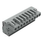 Gniazdo 1-przewodowe kątowe, CAGE CLAMP®, 2,5 mm2, raster 5 mm, 10-biegunowe 2,50 mm2, szary