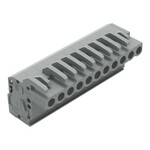 Gniazdo 1-przewodowe kątowe, CAGE CLAMP®, 2,5 mm2, raster 5 mm, 11-biegunowe 2,50 mm2, szary