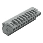 Gniazdo 1-przewodowe kątowe, CAGE CLAMP®, 2,5 mm2, raster 5 mm, 12-biegunowe 2,50 mm2, szary