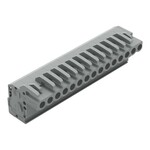 Gniazdo 1-przewodowe kątowe, CAGE CLAMP®, 2,5 mm2, raster 5 mm, 15-biegunowe 2,50 mm2, szary