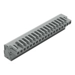 Gniazdo 1-przewodowe kątowe, CAGE CLAMP®, 2,5 mm2, raster 5 mm, 19-biegunowe 2,50 mm2, szary