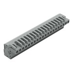 Gniazdo 1-przewodowe kątowe, CAGE CLAMP®, 2,5 mm2, raster 5 mm, 20-biegunowe 2,50 mm2, szary