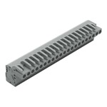 Gniazdo 1-przewodowe kątowe, CAGE CLAMP®, 2,5 mm2, raster 5 mm, 21-biegunowe 2,50 mm2, szary