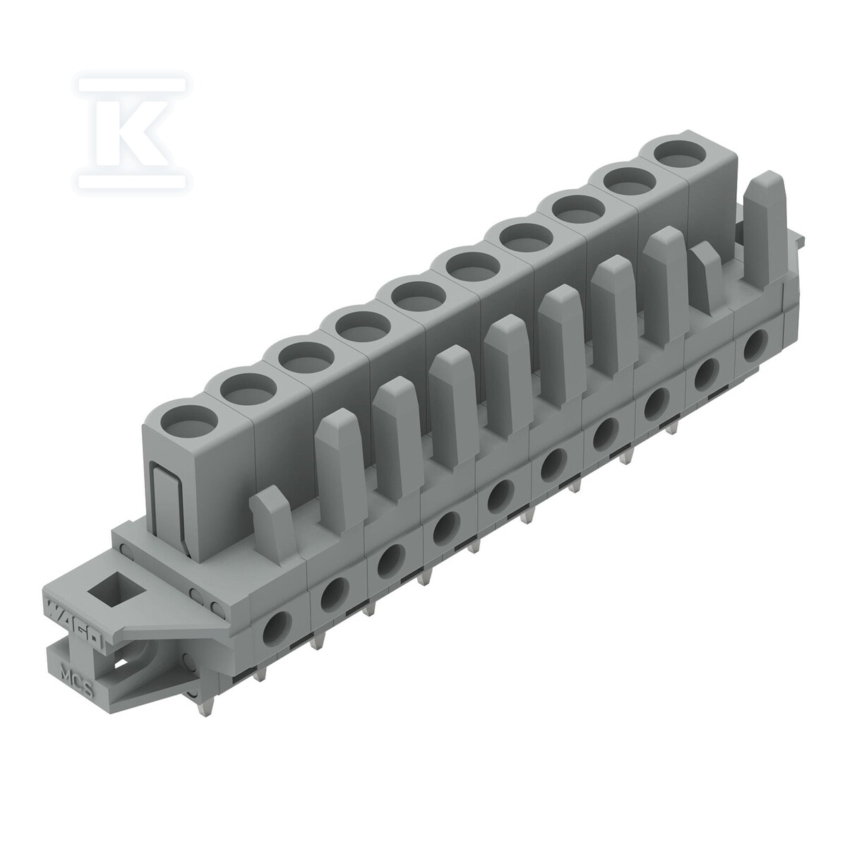 Gniazdo THT, konstrukcja prosta, raster - 232-140/031-000