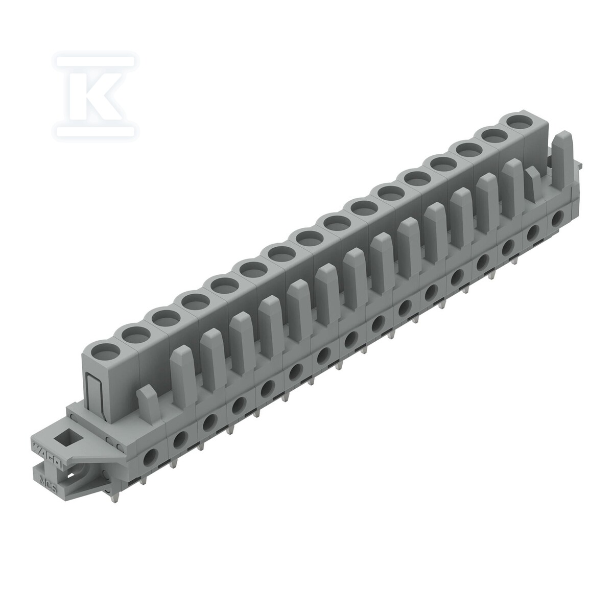 Gniazdo THT, konstrukcja prosta, raster - 232-146/031-000