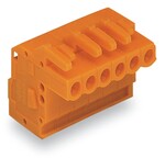 Gniazdo 1-przewodowe kątowe, CAGE CLAMP®, 2,5 mm2, raster 5,08 mm, 11-biegunowe 2,50 mm2, pomarańczowy