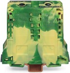 Złączka PE 2-przewodowa, 95 mm2, do zastosowań Ex e II, boczne miejsca na oznaczniki, tylko na szynę TS 35 x 15, grubość 2,3 mm, miedź, POWER CAGE CLAMP, 95,00 mm2, żółto-zielony