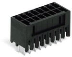 Wtyk THR 2-rzędowy, pin lutowniczy 0,8 x 0,8 mm, konstrukcja prosta, 100% ochrona przed błędnym połączeniem, raster 3,5 mm, 36-biegunowe czarny