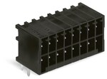 Wtyk THR 2-rzędowy, pin lutowniczy 0,8 x 0,8 mm, konstrukcja kątowa, 100% ochrona przed błędnym połączeniem, raster 3,5 mm, 36-biegunowe czarny
