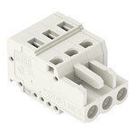 Gniazdo 1-przewodowe, CAGE CLAMP®, 2,5 mm2, raster 5 mm, 3-biegunowe 100% ochrona przed błędnym połączeniem, 2,50 mm2, jasnoszary