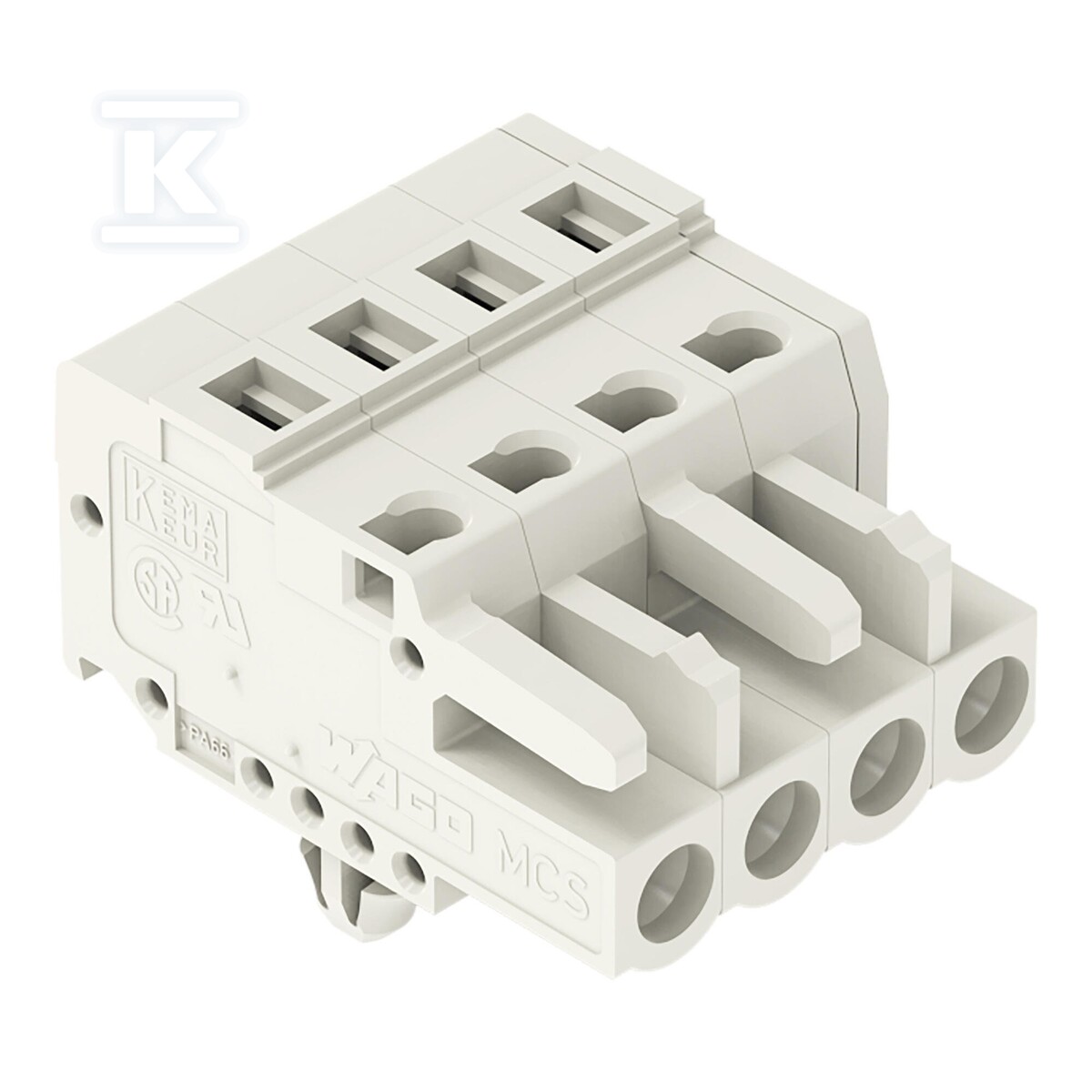 Gniazdo 1-przewodowe, CAGE CLAMP®, 2,5 - 721-104/008-000