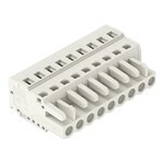 Gniazdo 1-przewodowe, CAGE CLAMP®, 2,5 mm2, raster 5 mm, 9-biegunowe 100% ochrona przed błędnym połączeniem, 2,50 mm2, jasnoszary