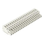 Gniazdo 1-przewodowe, CAGE CLAMP®, 2,5 mm2, raster 5 mm, 20-biegunowe 100% ochrona przed błędnym połączeniem, 2,50 mm2, jasnoszary
