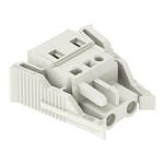 Gniazdo 1-przewodowe, CAGE CLAMP®, 2,5 mm2, raster 7,5 mm, 12-biegunowe 100% ochrona przed błędnym połączeniem, boczne zaczepy ryglujące, 2,50 mm2, jasnoszary