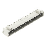 Wtyk THT, pin lutowniczy 1,0 x 1,0 mm, konstrukcja kątowa, 100% ochrona przed błędnym połączeniem, raster 5 mm, 13-biegunowe jasnoszary