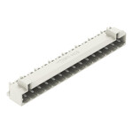 Wtyk THT, pin lutowniczy 1,0 x 1,0 mm, konstrukcja kątowa, 100% ochrona przed błędnym połączeniem, raster 5 mm, 15-biegunowe jasnoszary