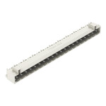 Wtyk THT, pin lutowniczy 1,0 x 1,0 mm, konstrukcja kątowa, 100% ochrona przed błędnym połączeniem, raster 5 mm, 20-biegunowe jasnoszary
