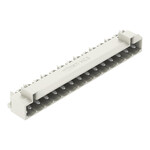 Wtyk THT, pin lutowniczy 1,2 x 1,2 mm, konstrukcja kątowa, 100% ochrona przed błędnym połączeniem, raster 5 mm, 14-biegunowe jasnoszary