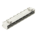 Wtyk THT, pin lutowniczy 1,0 x 1,0 mm, konstrukcja kątowa, 100% ochrona przed błędnym połączeniem, raster 7,5 mm, 8-biegunowe jasnoszary