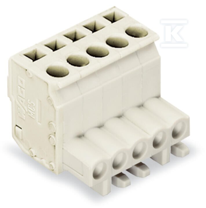 Gniazdo 1-przewodowe kątowe, CAGE - 722-105/026-000