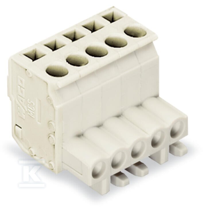 Gniazdo 1-przewodowe kątowe, CAGE - 722-108/026-000
