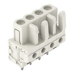 Gniazdo THT, konstrukcja prosta, raster 5 mm, 10-biegunowe 100% ochrona przed błędnym połączeniem, pin lutowniczy 0,6 x 1,0 mm, jasnoszary