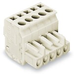 Gniazdo 1-przewodowe kątowe, CAGE CLAMP®, 2,5 mm2, raster 5 mm, 6-biegunowe 100% ochrona przed błędnym połączeniem, 2,50 mm2, jasnoszary