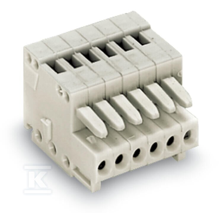 Gniazdo 1-przewodowe, CAGE CLAMP®, 0,5 - 733-105