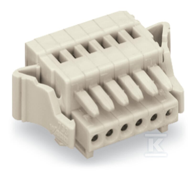 Gniazdo 1-przewodowe, CAGE CLAMP®, 0,5 - 733-112/037-000