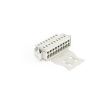 Gniazdo 1-przewodowe, CAGE CLAMP®, 1,5 mm2, raster 3,5 mm, 3-biegunowe 100% ochrona przed błędnym połączeniem, boczne zaczepy ryglujące, 1,50 mm2, jasnoszary