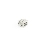 Gniazdo 1-przewodowe, CAGE CLAMP®, 1,5 mm2, raster 3,5 mm, 3-biegunowe 100% ochrona przed błędnym połączeniem, śrubowy uchwyt montażowy, 1,50 mm2, jasnoszary