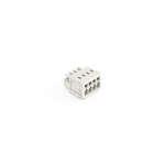 Gniazdo 1-przewodowe, CAGE CLAMP®, 1,5 mm2, raster 3,5 mm, 4-biegunowe 100% ochrona przed błędnym połączeniem, 1,50 mm2, jasnoszary