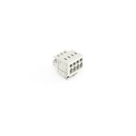 Gniazdo 1-przewodowe, CAGE CLAMP®, 1,5 mm2, raster 3,5 mm, 4-biegunowe 100% ochrona przed błędnym połączeniem, stopki zatrzaskowe, 1,50 mm2, jasnoszary