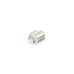 Gniazdo 1-przewodowe, CAGE CLAMP®, 1,5 mm2, raster 3,5 mm, 4-biegunowe 100% ochrona przed błędnym połączeniem, śrubowy uchwyt montażowy, 1,50 mm2, jasnoszary