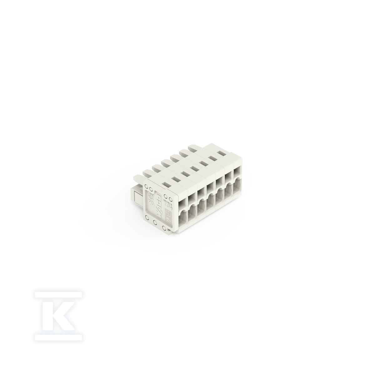 Gniazdo 1-przewodowe, CAGE CLAMP®, 1,5 - 734-107
