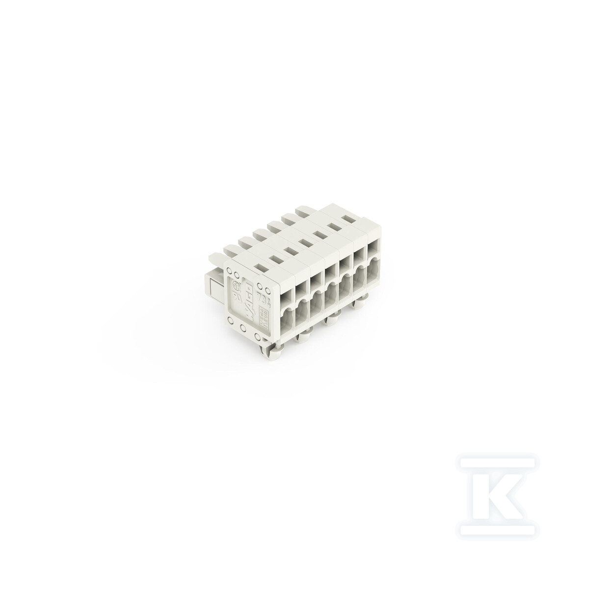 Gniazdo 1-przewodowe, CAGE CLAMP®, 1,5 - 734-107/008-000