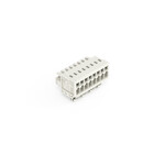 Gniazdo 1-przewodowe, CAGE CLAMP®, 1,5 mm2, raster 3,5 mm, 8-biegunowe 100% ochrona przed błędnym połączeniem, stopki zatrzaskowe, 1,50 mm2, jasnoszary