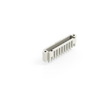 Wtyk THT, pin lutowniczy 1,0 x 1,0 mm, konstrukcja prosta, 100% ochrona przed błędnym połączeniem, gwintowy uchwyt montażowy, raster 3,5 mm, 10-biegunowe jasnoszary
