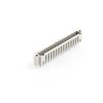 Wtyk THT, pin lutowniczy 1,0 x 1,0 mm, konstrukcja prosta, 100% ochrona przed błędnym połączeniem, gwintowy uchwyt montażowy, raster 3,5 mm, 16-biegunowe jasnoszary